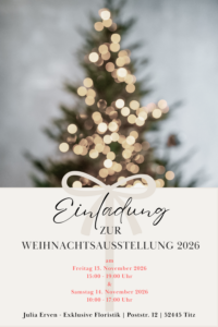 Weihnachten 2026 Einladung